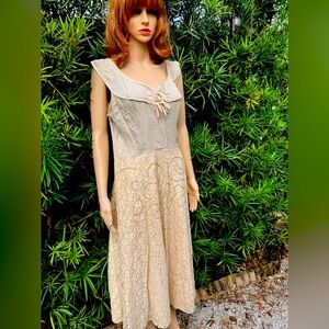 VINTAGE 1950’s LACE BEADED DRESS